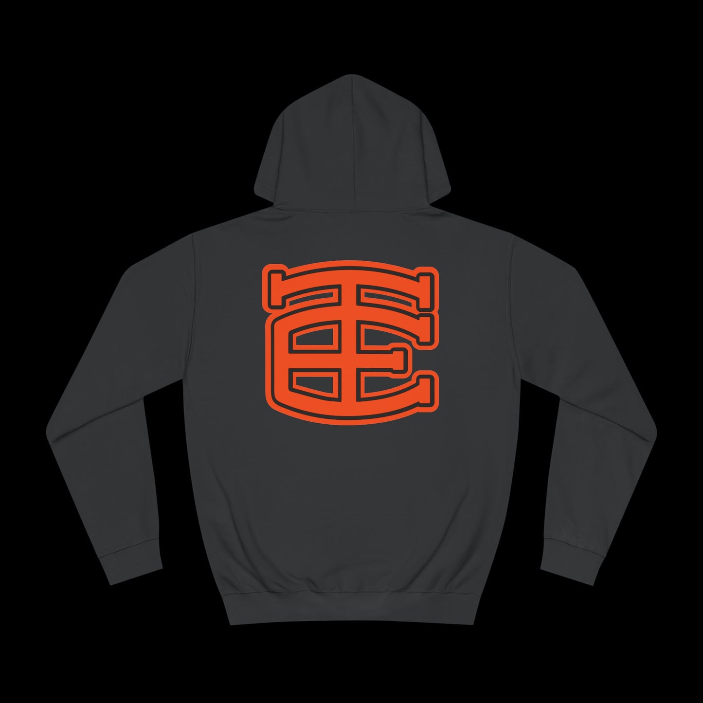 Too Easy® Monogram Hoodie (Black/Orange)