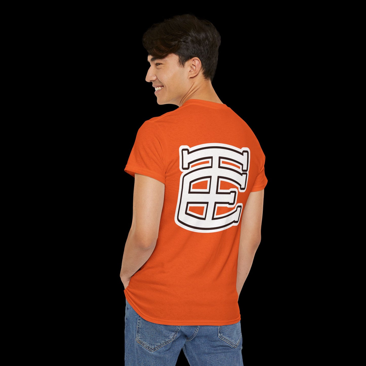 Too Easy® Monogram T-Shirt (Orange/Black)