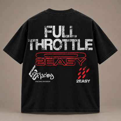 2EASY FULL THROTTLE TEE BLACK