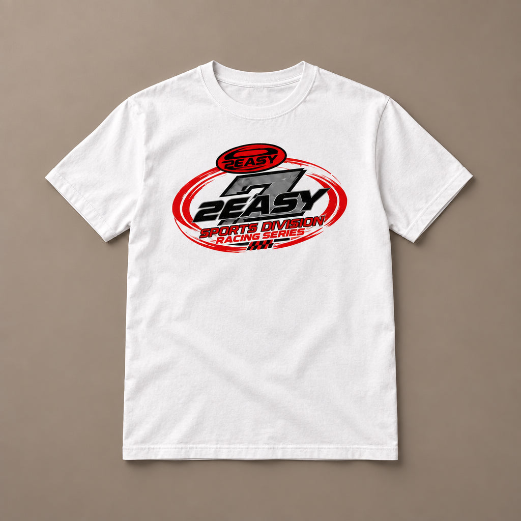 2EASY FULL THROTTLE TEE WHITE